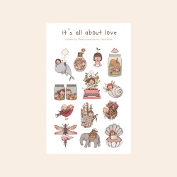 Stickers "It's all about love"