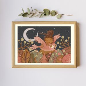 Lámina "Guardiana de la noche"