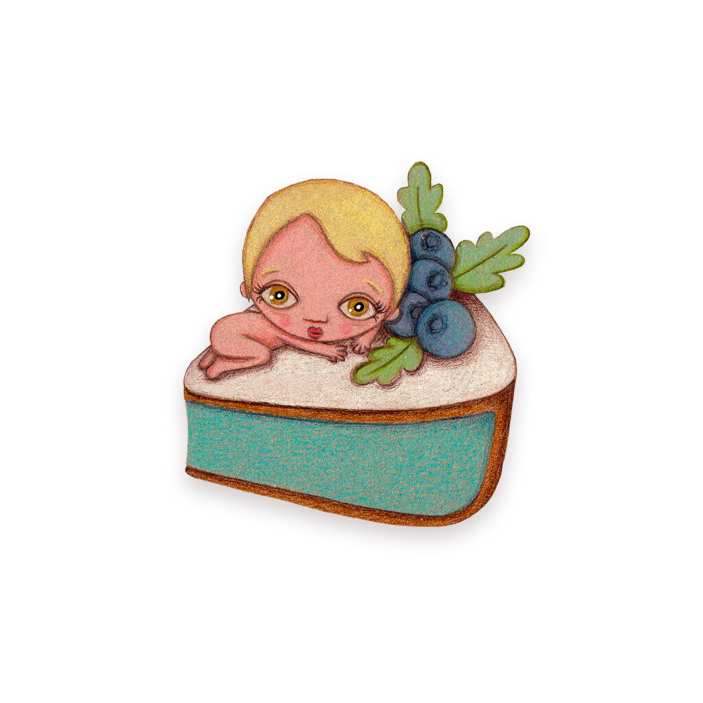 Pastel de arándanos